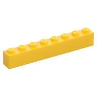 Brick 1 x 8 with 'DUNLOP' Print