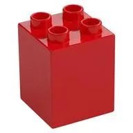 Duplo Brick 2 x 2 x 2 with Sailor Doll Print