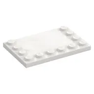 Plate Special 4 x 6 with Studs on 3 Edges and 'My Lego Network' Left Half Print