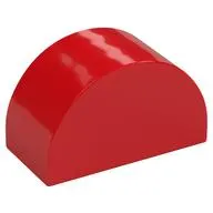 Duplo Brick 2 x 4 x 2 Curved Top