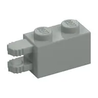 Hinge Brick 1 x 2 Locking with 2 Fingers Horizontal End, 9 Teeth
