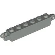 Hinge Brick 1 x 6 Locking with 1 Finger Vertical End and 2 Fingers Vertical End, 9 Teeth