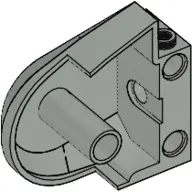 Animal / Creature Body Part, Dinosaur Body Quarter with Pin Holes