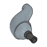 Animal / Creature Body Part, Neck / Tail, S Curve with Pin