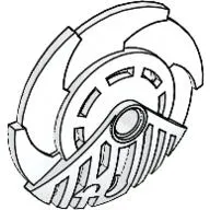 Large Figure Shield 5 x 5 with Saw Blades Circular