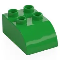 Duplo Brick 2 x 3 with Curved Top