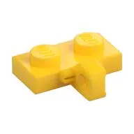Hinge Plate 1 x 2 Locking with 1 Finger on Side, with Groove