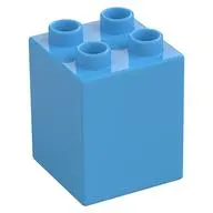 Duplo Brick 2 x 2 x 2 with Letter U Umlaut Print