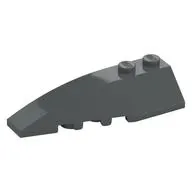 Brick Wedged, Curved 6 x 2 Left, Inner Ridges