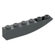 Brick Curved Inverted 6 x 1