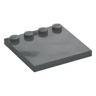 Plate Special 4 x 4 with Studs on One Edge [Plain]