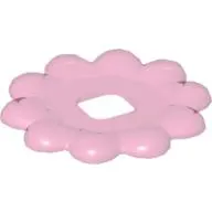Clikits Icon Accent, Flower 3 5/8 x 3 5/8, 10 Petals with Raised Border
