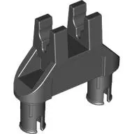 Technic Pin Double Triangle 1 x 3 with 2 Clips Completely Round Pinholes