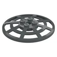 Dish 6 x 6 Inverted, Radar / Webbed [Anti-studs at 90°]