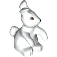 Animal, Rabbit, Standing with Eyes and Nose Print