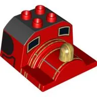 Duplo Train Cab Top without Bunker, Thomas & Friends James Print