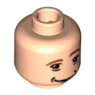 Minifig Head Ron Weasley, Dual Sided, Awake / Asleep Print [Blocked Open Stud]
