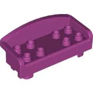 Duplo Couch / Sofa with Rounded Back and Eight Studs