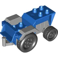 Duplo Tractor with Dark Gray Engine and Fenders