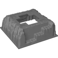 Baseplate Raised 16 x 16 No Studs with Cross Opening and 4 Holes