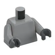 Torso, Light Bluish Gray Arms, Dark Bluish Gray Hands [Plain]