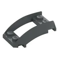Wheel Arch, Curved Wedge 4 x 3 with 2 x 2 Opening and 4 Studs