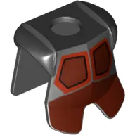Minifig Neckwear Armor Breastplate with Leg Protection, Avatar Firebender Print [3828 / 3829]