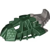 Large Figure Foot, Toa Inika Elliptical with Marbled Pearl Light Gray Pattern