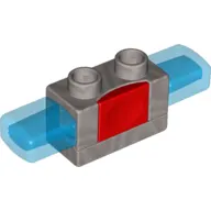 Duplo Siren with Light & Sound, 1 x 2 Base with Red Button