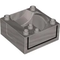 Duplo Train Cab / Tender Base with Black Lines Print Spencer