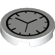 Tile Round 2 x 2 with Clock Print