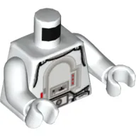 Torso Armor Snowtrooper Print, White Arms and Hands