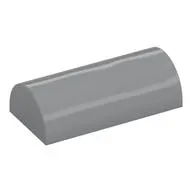 Brick Curved 2 x 4 Double, No Studs, with Groove