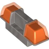 Duplo Siren / Flashing Light - Trans-Neon Orange