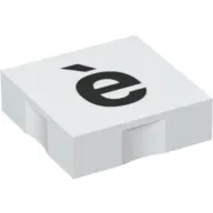 Duplo Tile 2 x 2 with Lowercase 'è' Print