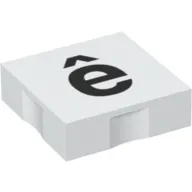 Duplo Tile 2 x 2 with Lowercase 'ê' Print