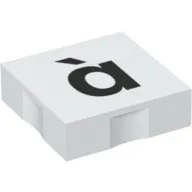 Duplo Tile 2 x 2 with Lowercase 'à' Print