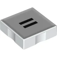 Duplo Tile 2 x 2 with Equal To ( '=' ) Print