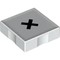 Duplo Tile 2 x 2 with Multiplication ( 'x' ) Print