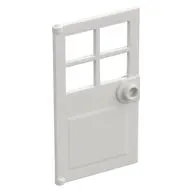 Door 1 x 4 x 6 with 4 Panes and Stud Handle