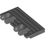 Hinge Train Gate 2 x 4 Locking Dual 2 Fingers with Rear Reinforcements, 9 Teeth