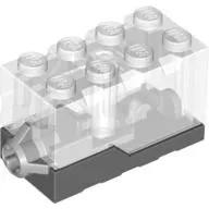 Sound Brick 2 x 4 x 2 with Trans-Clear Top and Klaxon Alarm Sound