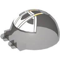 Windscreen 6 x 6 x 3 Canopy Half Sphere with Dual 2 Fingers and Republic Attack Gunship Print