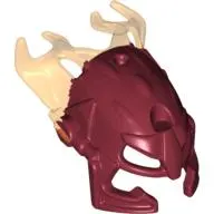 Large Figure Mask Malum with Marbled Trans-Orange Pattern
