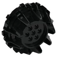 Wheel Hard Plastic with Small Cleats and Flanges