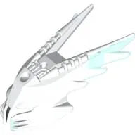 Large Figure Mask Spiked Ice with Marbled Trans-Light Blue Pattern (Gelu)
