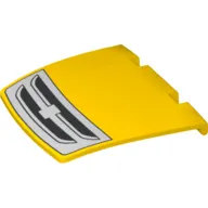 Duplo Car Hood / Bonnet 3 x 4 with Grille Print