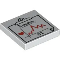 Tile 2 x 2 with Medical Chart Print