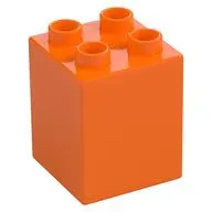 Duplo Brick 2 x 2 x 2 with Letter O Umlaut Print
