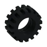 Tyre 15 x 6 Offset Tread Small with Band around Center